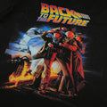 Black - Side - Back To The Future Womens-Ladies 80s Print Cotton Oversized T-Shirt