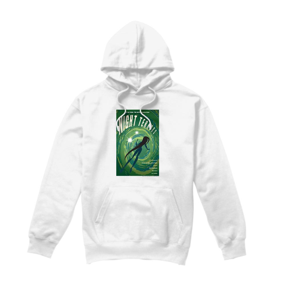 White - Front - Star Trek Mens The Next Generation Season 4 Episode 17 Hoodie