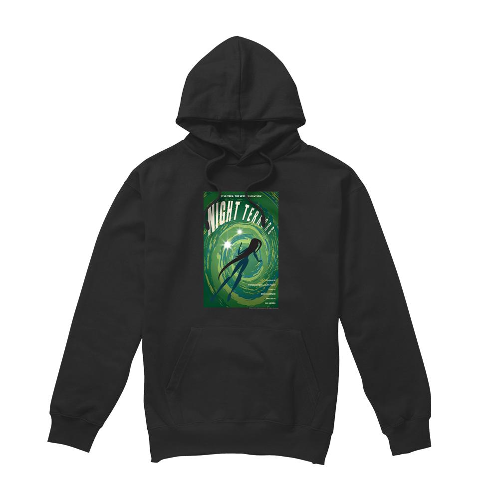 Black - Front - Star Trek Mens The Next Generation Season 4 Episode 17 Hoodie