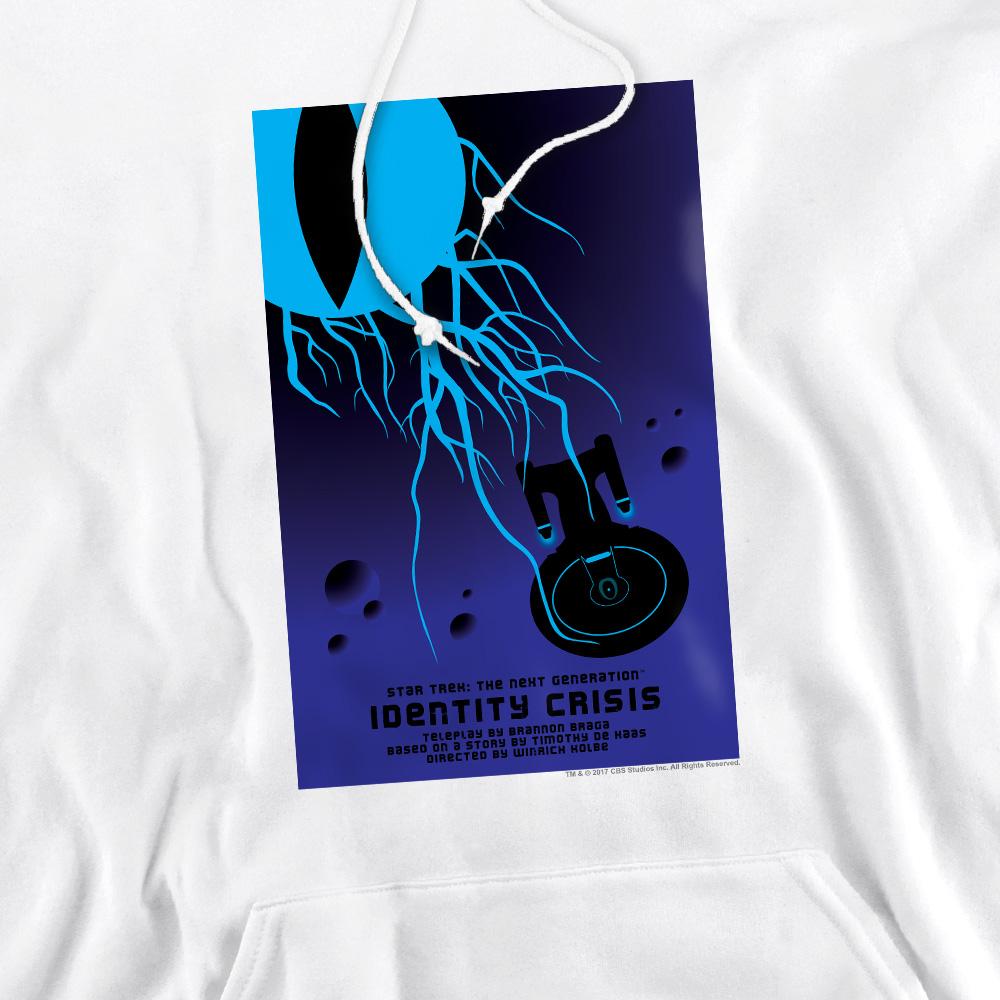 White - Pack Shot - Star Trek Mens The Next Generation Season 4 Episode 18 Hoodie