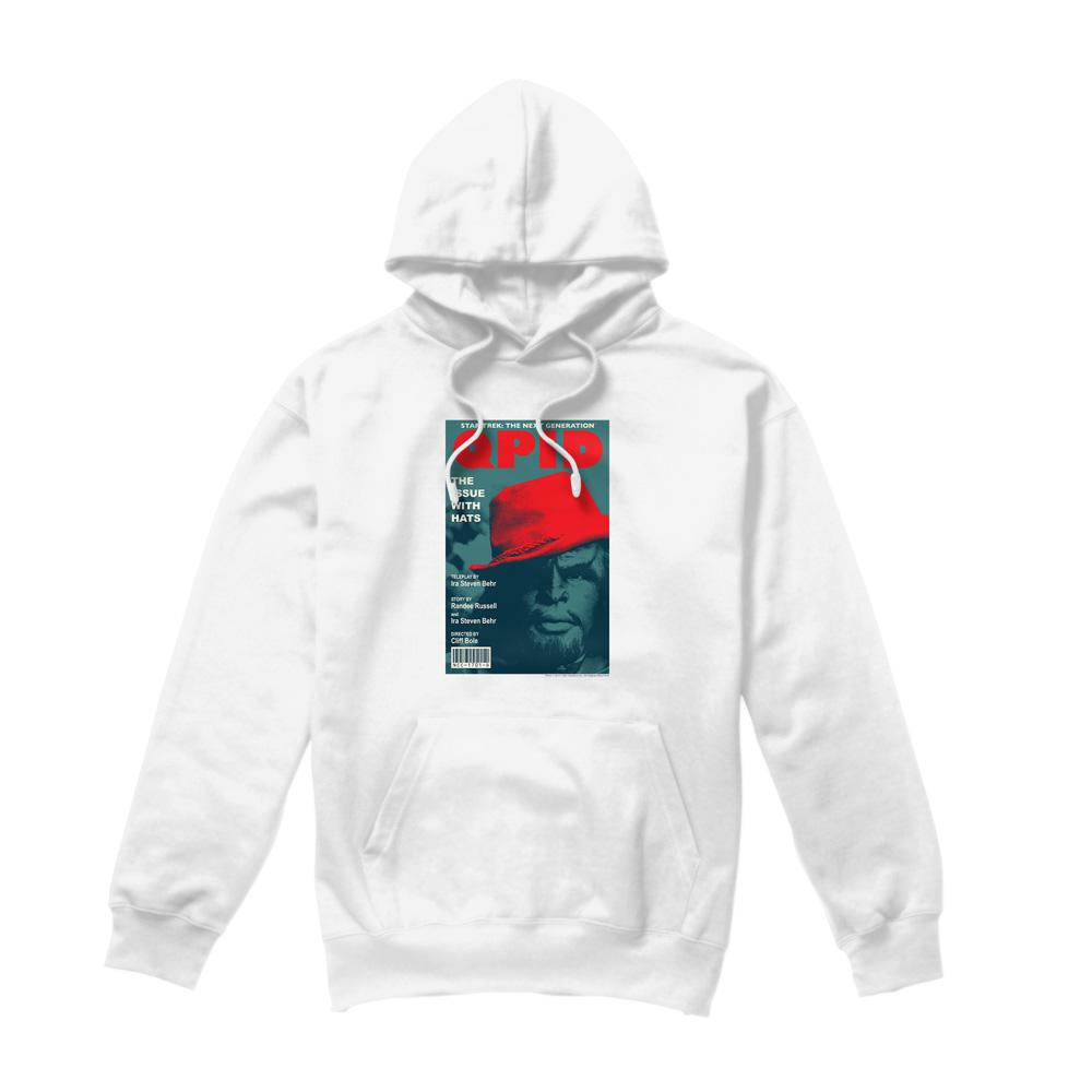 White - Front - Star Trek Mens The Next Generation Season 4 Episode 20 Hoodie