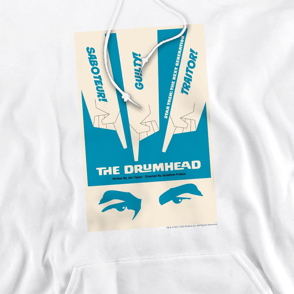 White - Pack Shot - Star Trek Mens The Next Generation Season 4 Episode 21 Hoodie