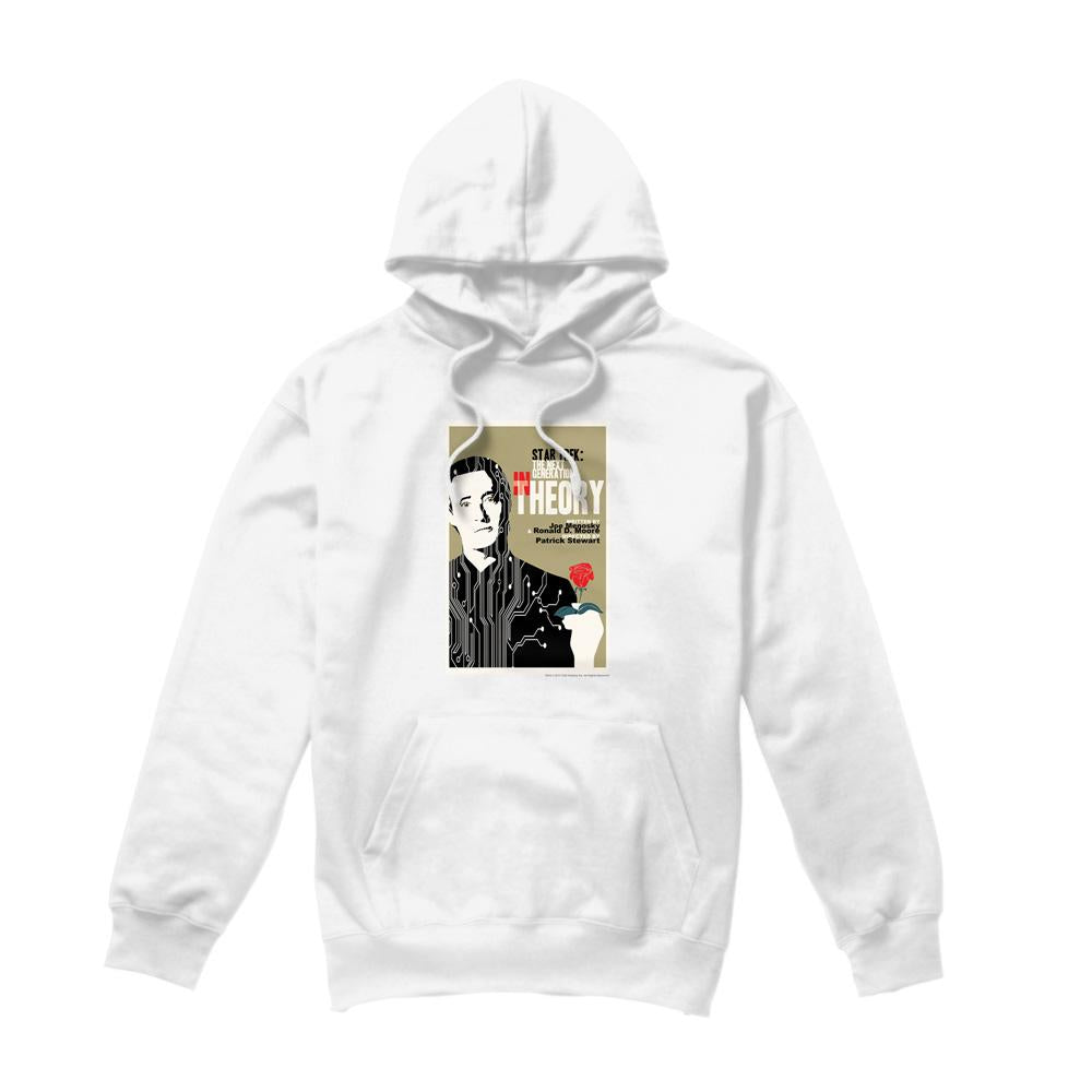 White - Front - Star Trek Mens The Next Generation Season 4 Episode 25 Hoodie
