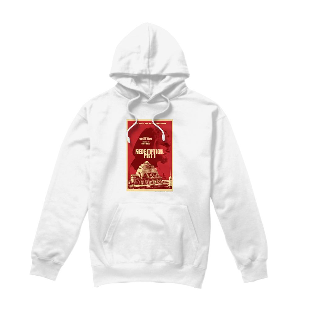 White - Front - Star Trek Mens The Next Generation Season 4 Episode 26 Hoodie