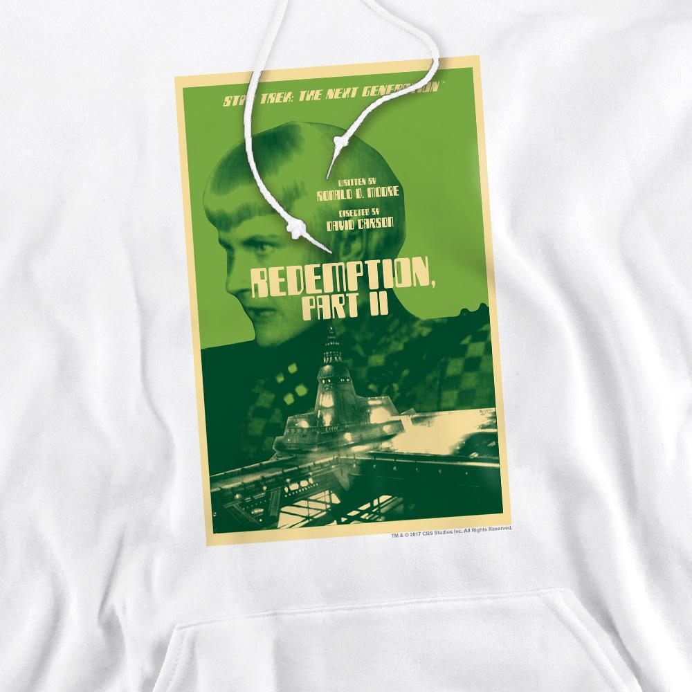 White - Pack Shot - Star Trek Mens The Next Generation Season 5 Episode 1 Hoodie