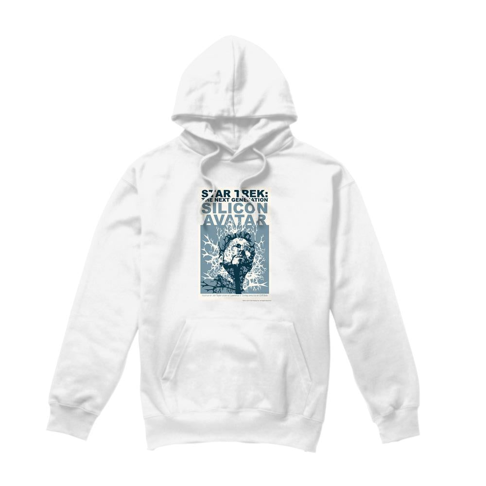 White - Front - Star Trek Mens The Next Generation Season 5 Episode 4 Hoodie