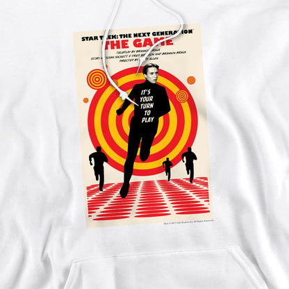 White - Pack Shot - Star Trek Mens The Next Generation Season 5 Episode 6 Hoodie