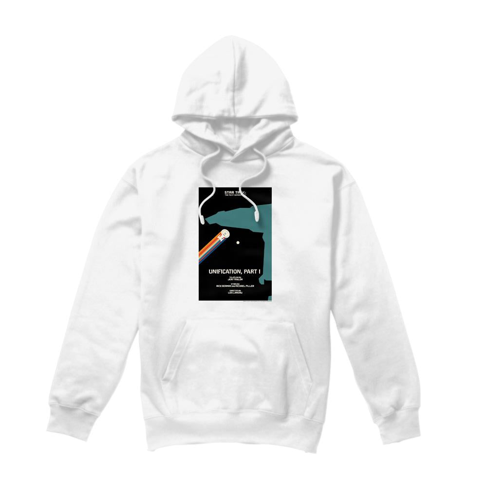White - Front - Star Trek Mens The Next Generation Season 5 Episode 7 Hoodie