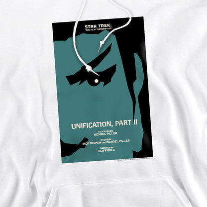 White - Pack Shot - Star Trek Mens The Next Generation Season 5 Episode 8 Hoodie