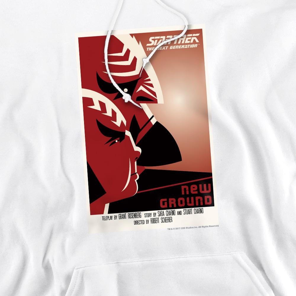 White - Pack Shot - Star Trek Mens The Next Generation Season 5 Episode 10 Hoodie