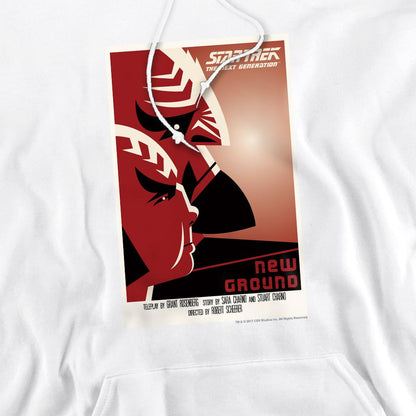White - Pack Shot - Star Trek Mens The Next Generation Season 5 Episode 10 Hoodie