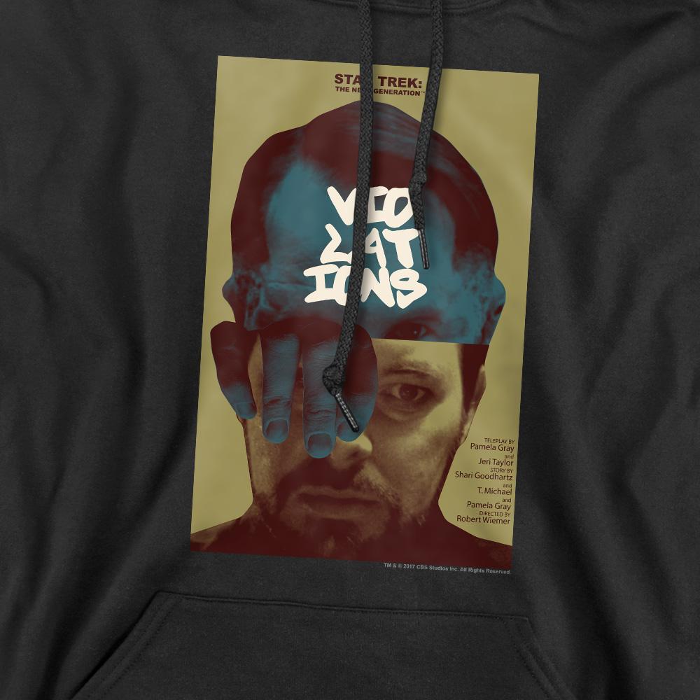 Black - Pack Shot - Star Trek Mens The Next Generation Season 5 Episode 12 Hoodie