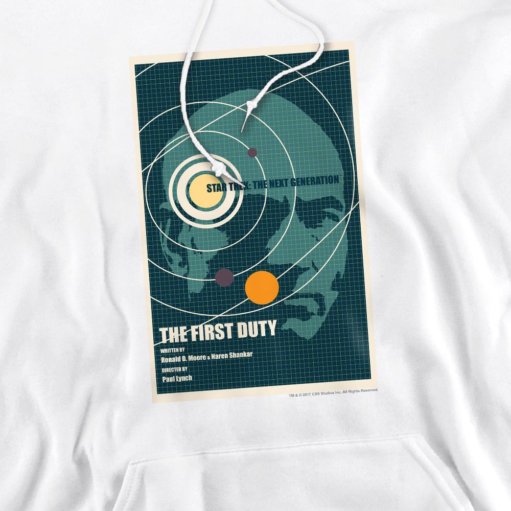 White - Pack Shot - Star Trek Mens The Next Generation Season 5 Episode 19 Hoodie
