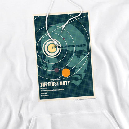White - Pack Shot - Star Trek Mens The Next Generation Season 5 Episode 19 Hoodie