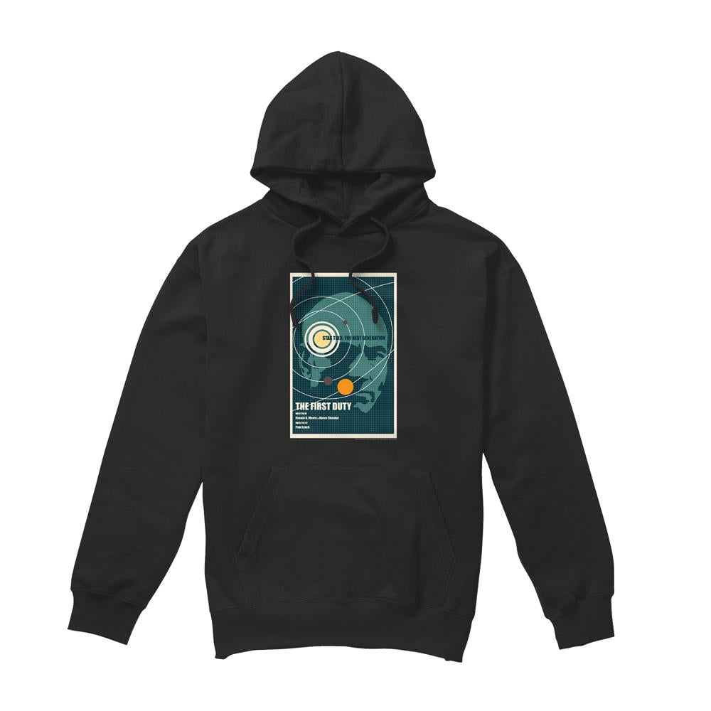 Black - Front - Star Trek Mens The Next Generation Season 5 Episode 19 Hoodie