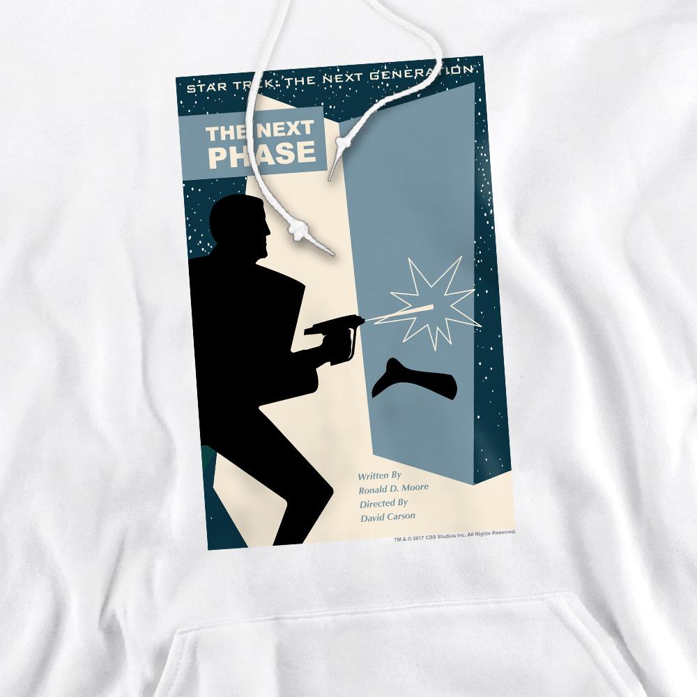 White - Pack Shot - Star Trek Mens The Next Generation Season 5 Episode 24 Hoodie