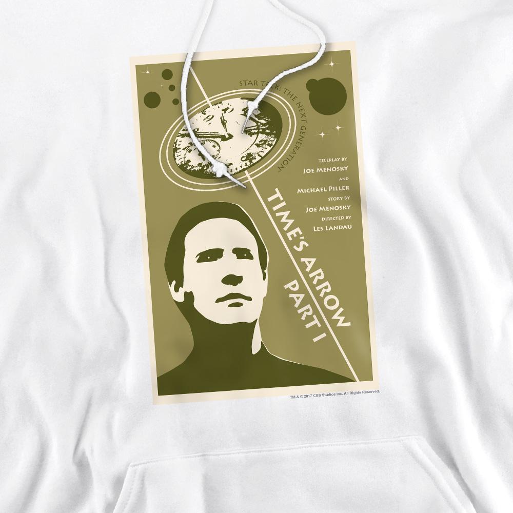 White - Pack Shot - Star Trek Mens The Next Generation Season 5 Episode 26 Hoodie