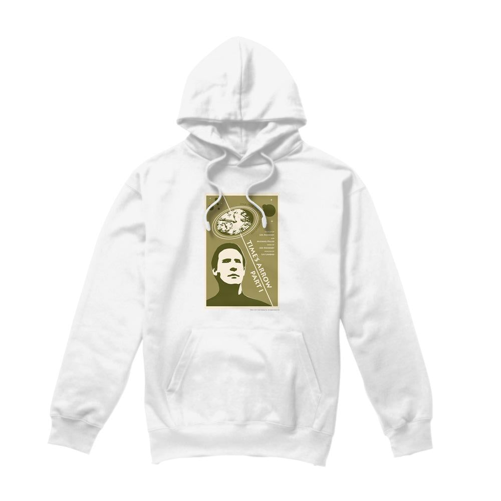 White - Front - Star Trek Mens The Next Generation Season 5 Episode 26 Hoodie