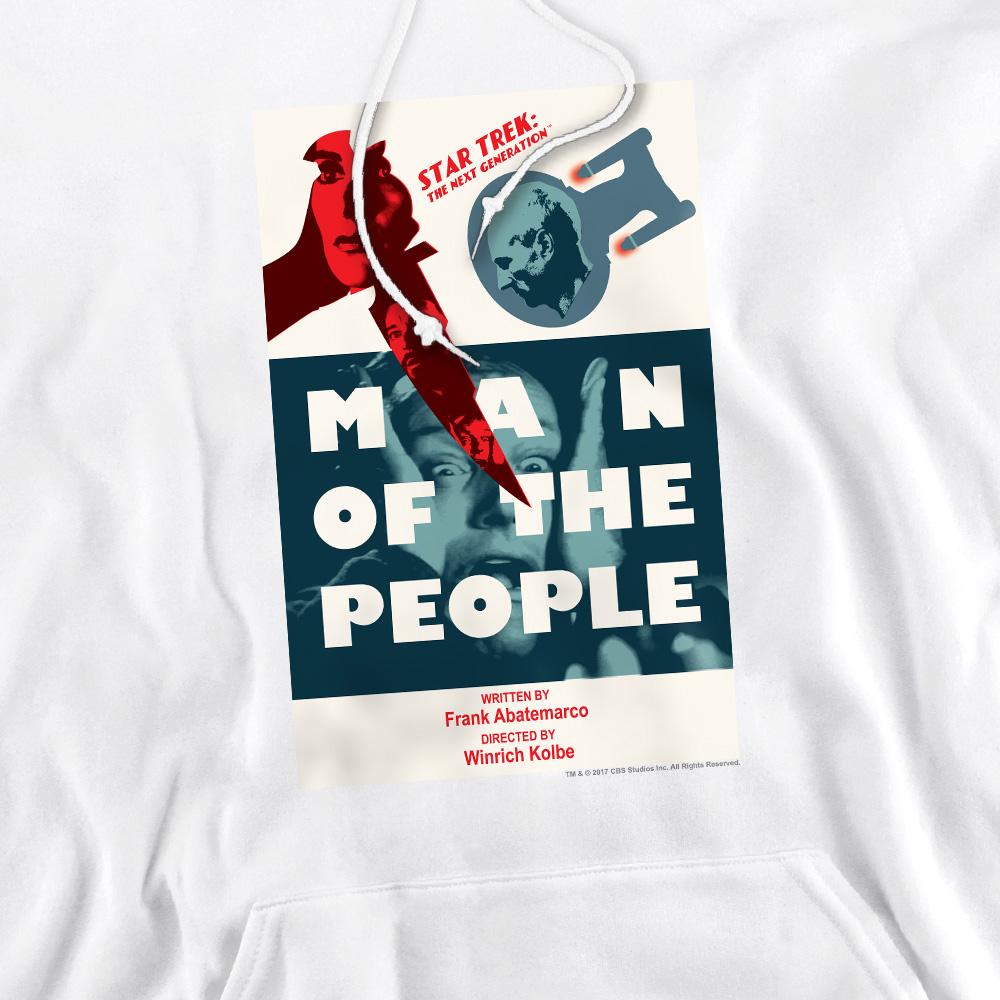 White - Pack Shot - Star Trek Mens The Next Generation Season 6 Episode 3 Hoodie