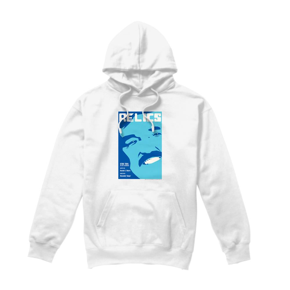 White - Front - Star Trek Mens The Next Generation Season 6 Episode 4 Hoodie