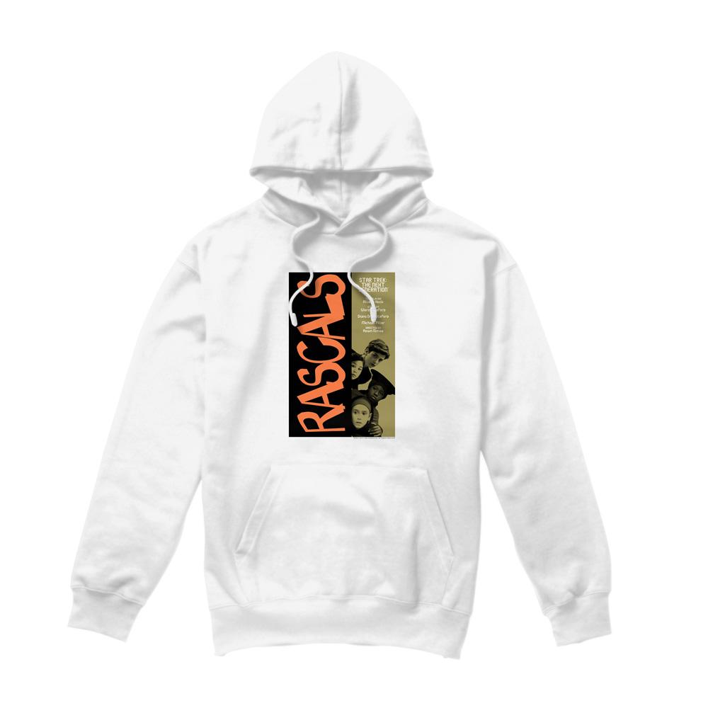 White - Front - Star Trek Mens The Next Generation Season 6 Episode 7 Hoodie
