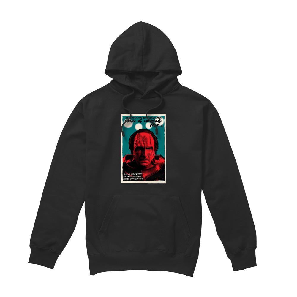 Black - Front - Star Trek Mens The Next Generation Season 6 Episode 10 Hoodie