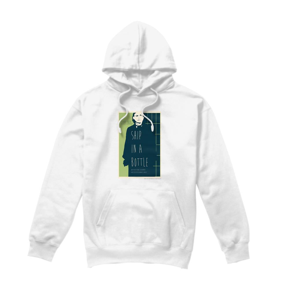 White - Front - Star Trek Mens The Next Generation Season 6 Episode 12 Hoodie