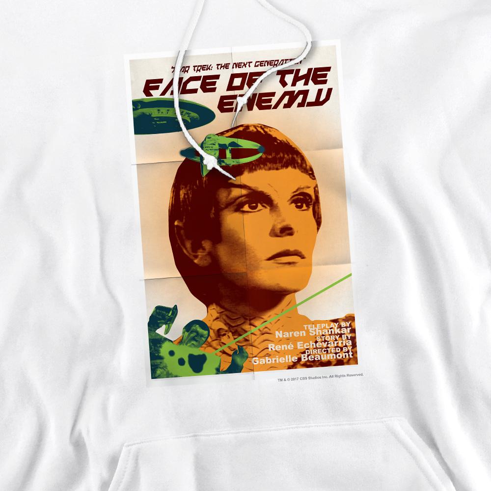 White - Pack Shot - Star Trek Mens The Next Generation Season 6 Episode 14 Hoodie