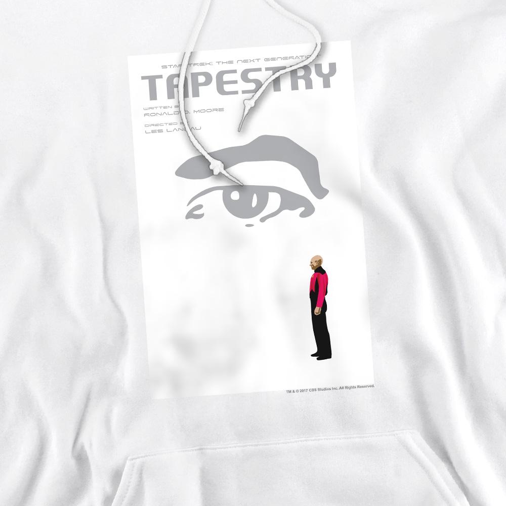 White - Pack Shot - Star Trek Mens The Next Generation Season 6 Episode 15 Hoodie