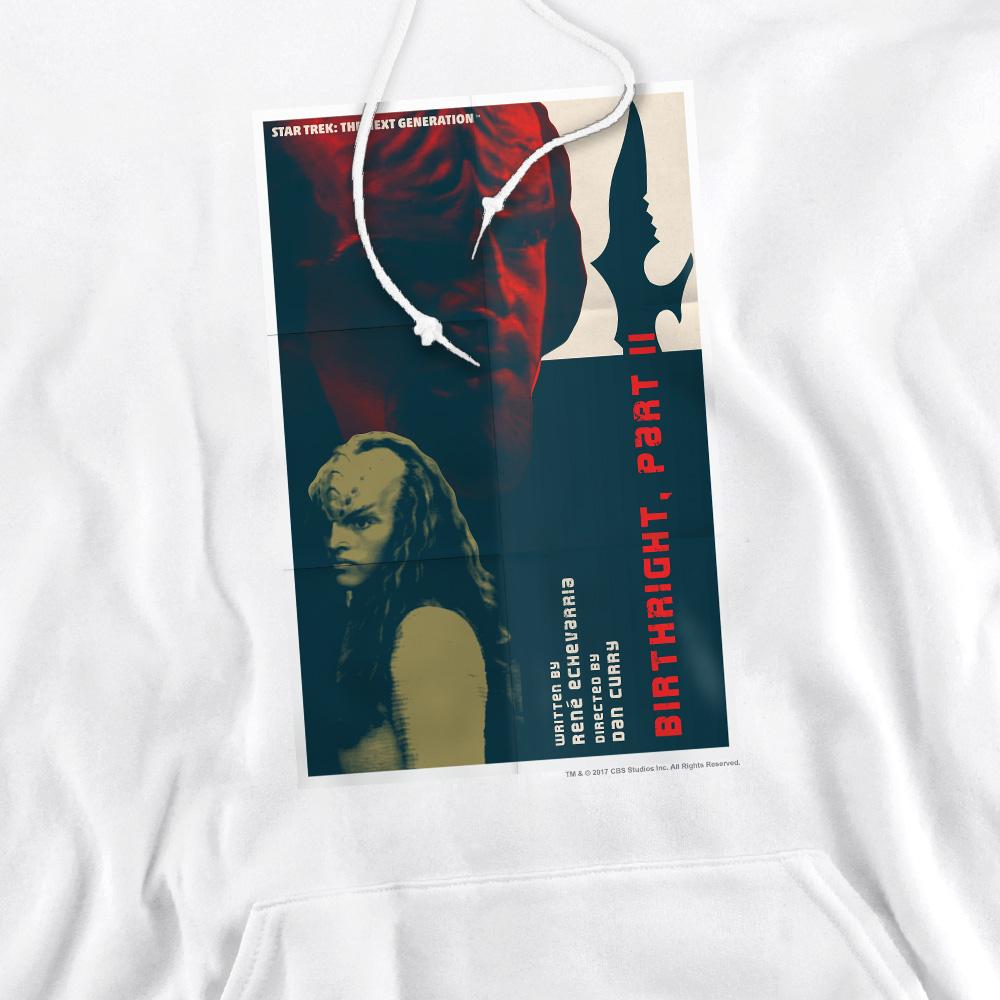 White - Pack Shot - Star Trek Mens The Next Generation Season 6 Episode 17 Hoodie
