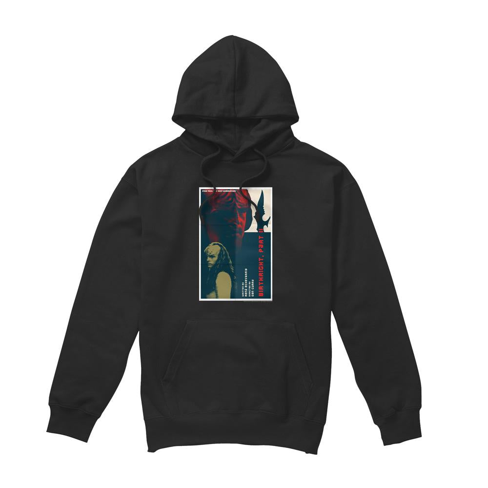 Black - Front - Star Trek Mens The Next Generation Season 6 Episode 17 Hoodie