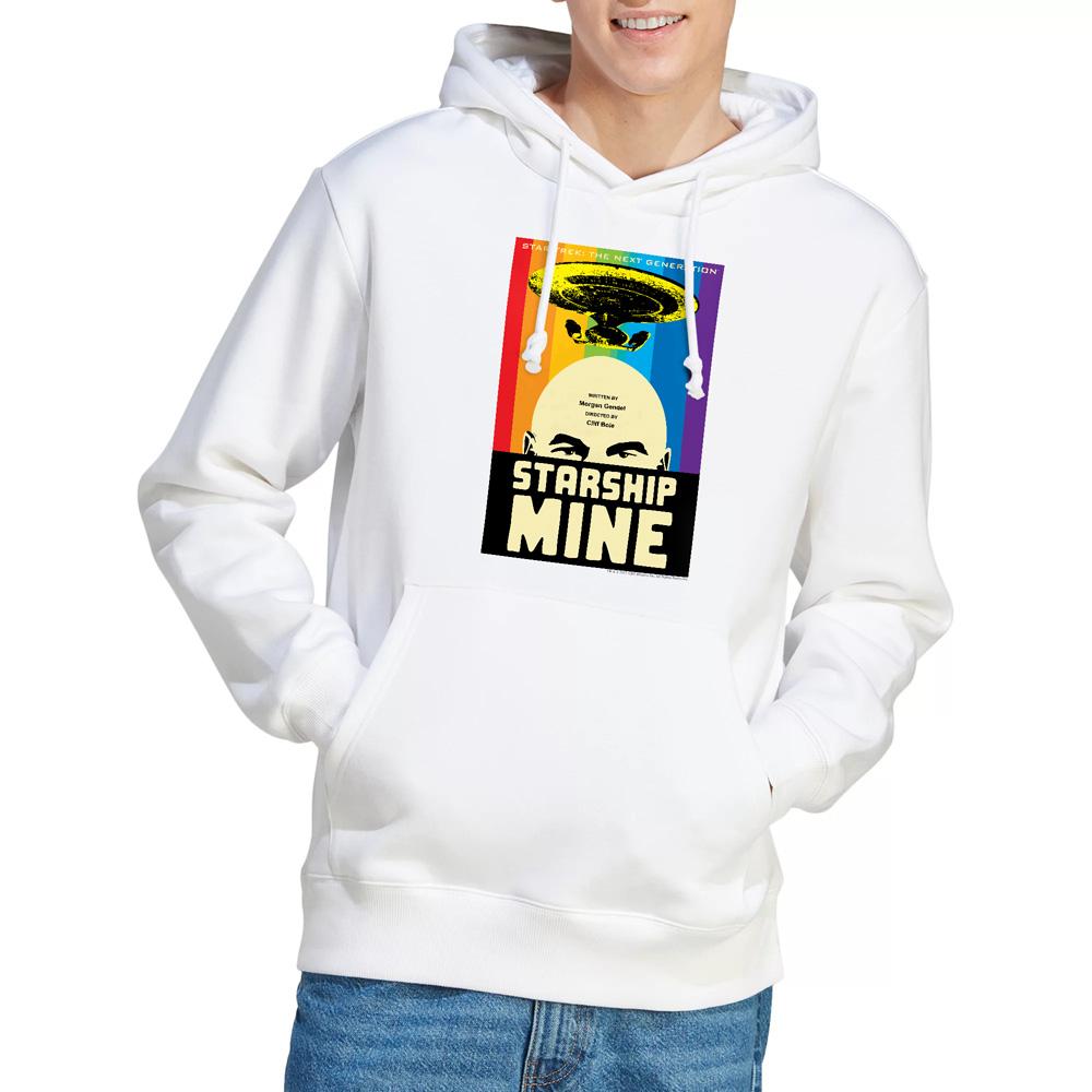 White - Lifestyle - Star Trek Mens The Next Generation Season 6 Episode 18 Hoodie