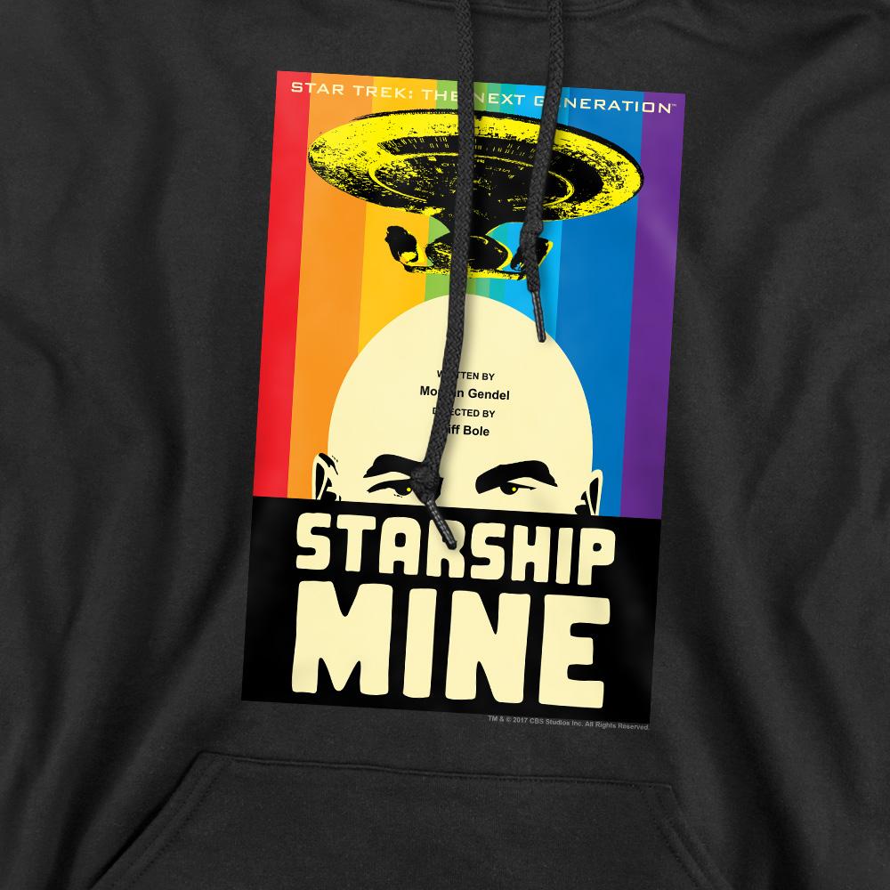 Black - Pack Shot - Star Trek Mens The Next Generation Season 6 Episode 18 Hoodie