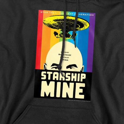 Black - Pack Shot - Star Trek Mens The Next Generation Season 6 Episode 18 Hoodie