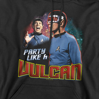 Black - Pack Shot - Star Trek Mens Party Like a Vulcan Hoodie