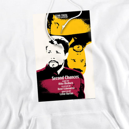 White - Pack Shot - Star Trek Mens The Next Generation Season 6 Episode 24 Hoodie