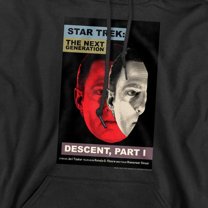 Black - Pack Shot - Star Trek Mens The Next Generation Season 6 Episode 26 Hoodie