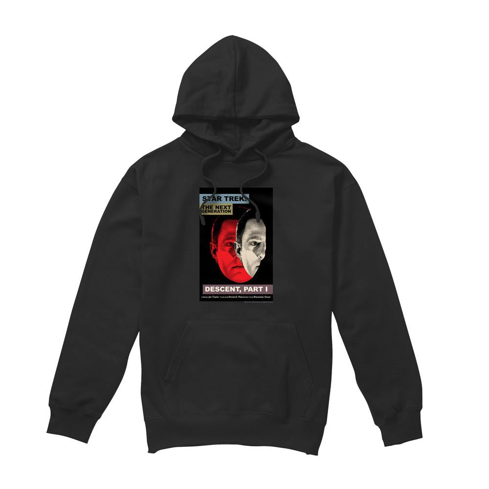 Black - Front - Star Trek Mens The Next Generation Season 6 Episode 26 Hoodie