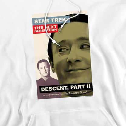 White - Pack Shot - Star Trek Mens The Next Generation Season 7 Episode 1 Hoodie
