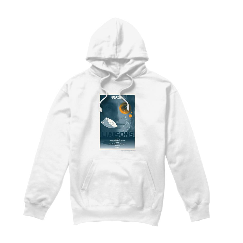 White - Front - Star Trek Mens The Next Generation Season 7 Episode 2 Hoodie