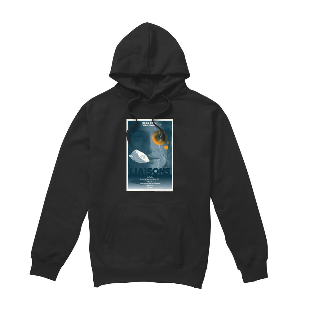 Black - Front - Star Trek Mens The Next Generation Season 7 Episode 2 Hoodie
