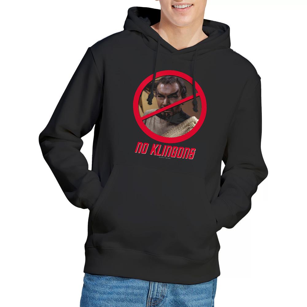 Black - Lifestyle - Star Trek Mens No Klingons Hoodie