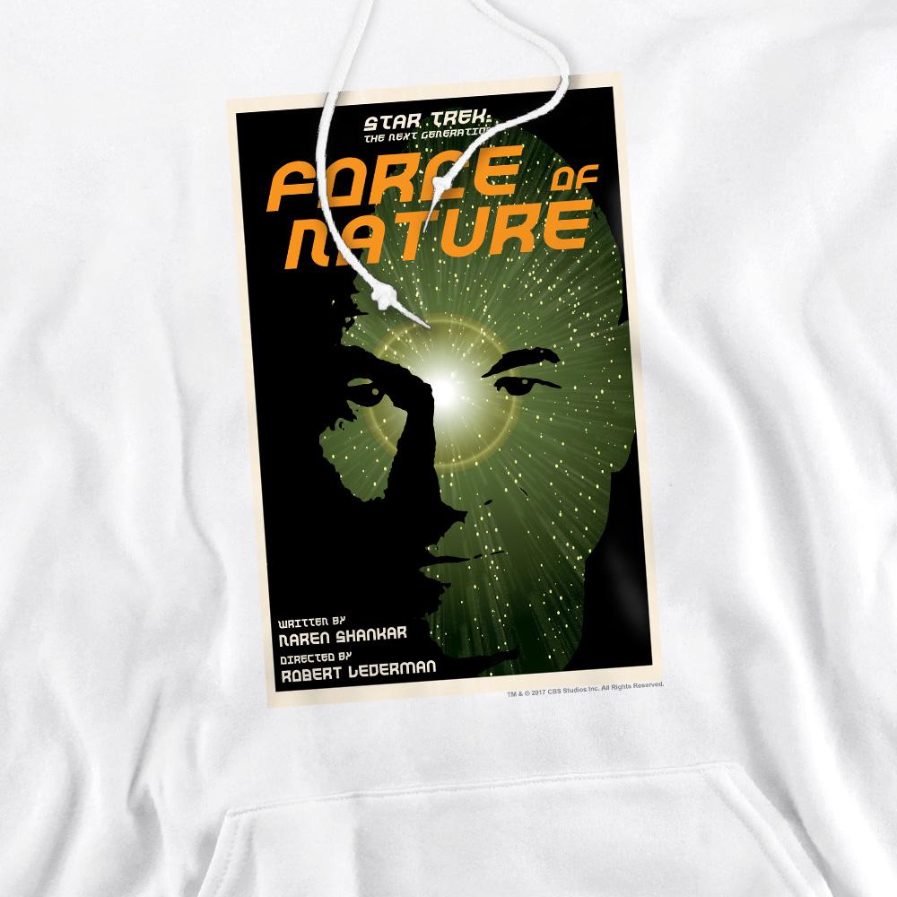 White - Pack Shot - Star Trek Mens The Next Generation Season 7 Episode 9 Hoodie