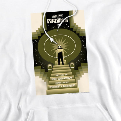 White - Pack Shot - Star Trek Mens The Next Generation Season 7 Episode 17 Hoodie