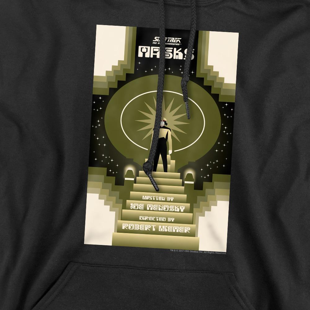 Black - Pack Shot - Star Trek Mens The Next Generation Season 7 Episode 17 Hoodie
