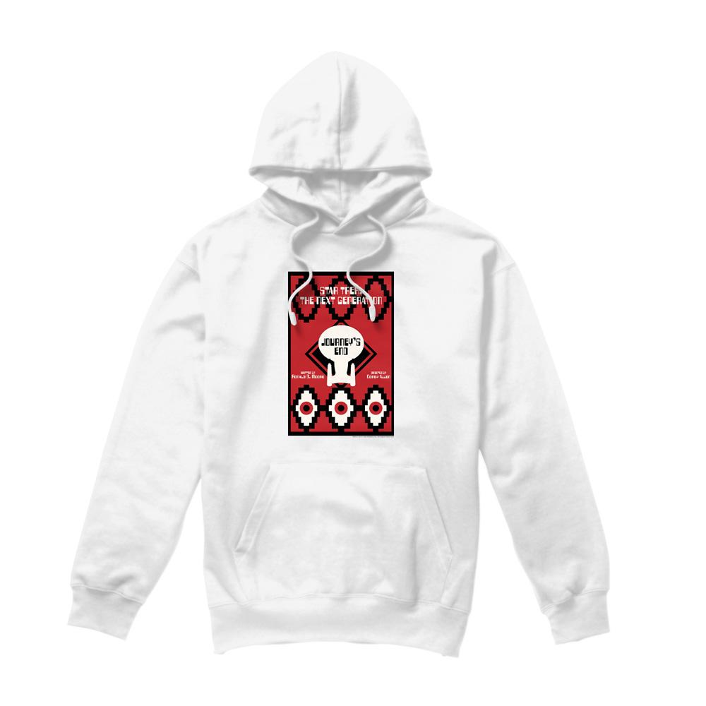 White - Front - Star Trek Mens The Next Generation Season 7 Episode 20 Hoodie