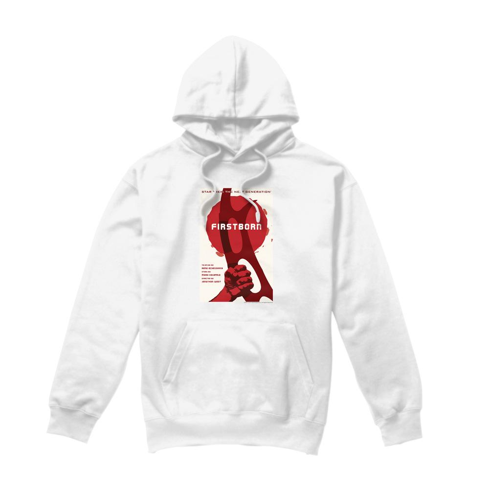 White - Front - Star Trek Mens The Next Generation Season 7 Episode 21 Hoodie