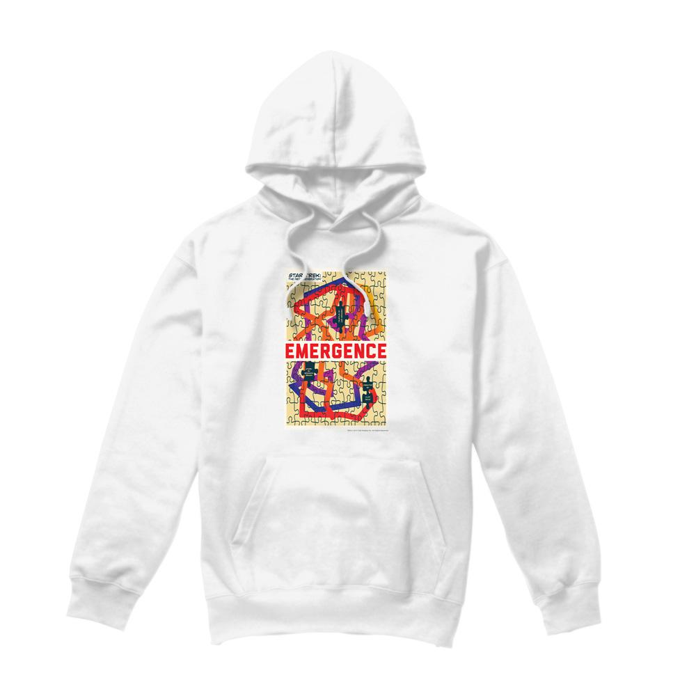 White - Front - Star Trek Mens The Next Generation Season 7 Episode 23 Hoodie