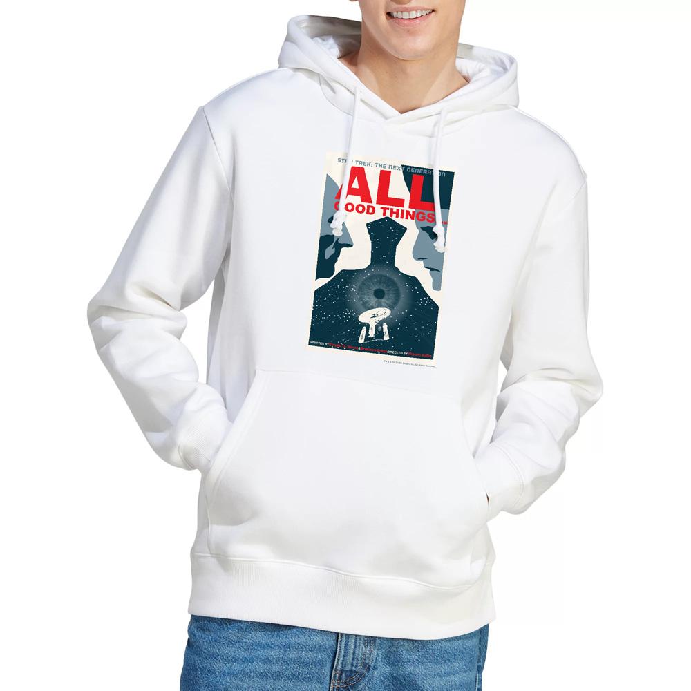 White - Lifestyle - Star Trek Mens The Next Generation Season 7 Episode 25 Hoodie