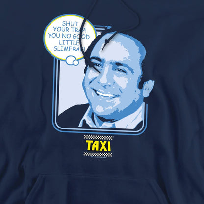 Navy - Pack Shot - TAXI Mens Shut Your Trap Hoodie